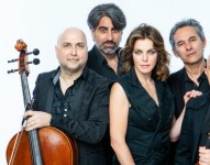 Claudia Gerini e Solis String Quartet in Qualche estate fa